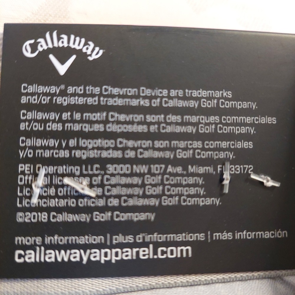 Callaway Golf Mens Opti-Dri Stretch Waist Flat Front Walking Shorts Gray 38 New! - Picture 6 of 12